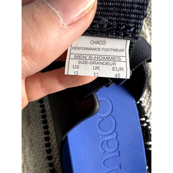 CHACO Men\'s Chillos Slide Recovery Sandal in Sz 12 Active Blue Chaco NWOB